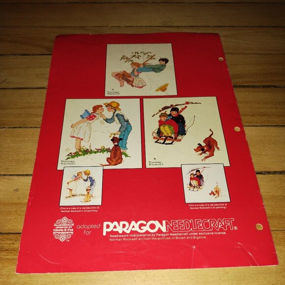 Norman Rockwell Young Love Counted Thread Cross Stitch (Paragon Needlecraft) - Picture 2 of 2